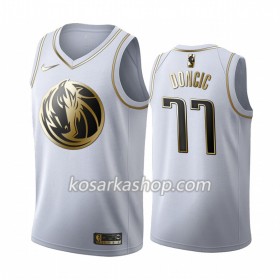 Dres Dallas Mavericks Luka Doncic 77 Nike 2019-20 Bijela Golden Edition Swingman